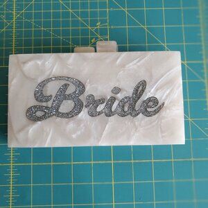 Acrylic Bride Clutch purse